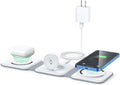 3-In-1 Wireless Charger, Magnetic Foldable Design Charging Station Compatible with Multiple Devices Including Iphone 17/16/15/14/13 Series, Airpods 4/3/Pro, and Iwatch