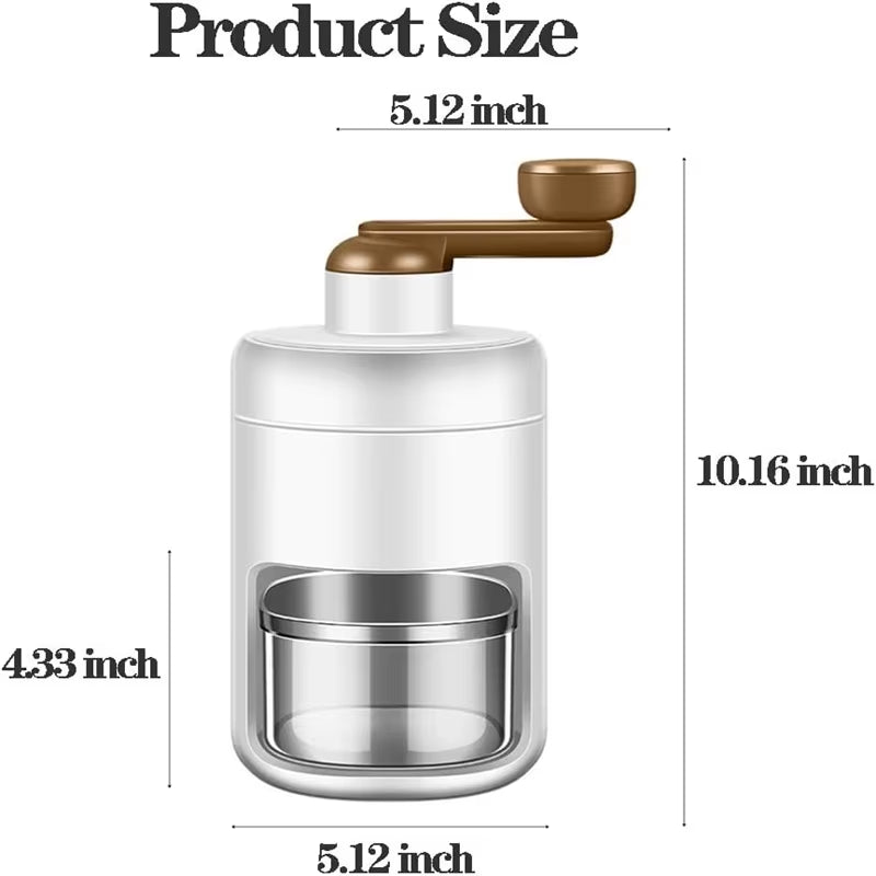 Ice Shaver Household Small Ice Crusher Manual Shaved Ice Milkshake Machine Portable Hand-Cranked Smoothie Machine Kitchen Tools